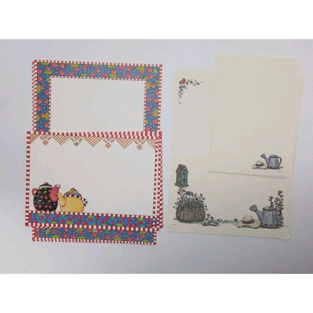 Olympia Vintage Country Memories Deb Haas/ Mary Engelbreit Stationary Paper Lot
